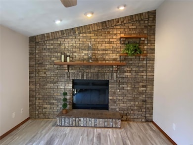 WOODB BURNING FIREPLACE
