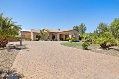 East side of circular driveway