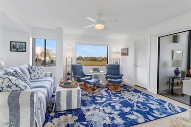 Living room with ceiling fan