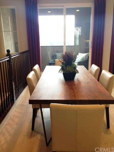 Dinette area adjacent to balcony. Notice open rail