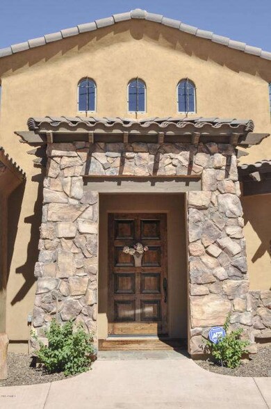 Beautiful Entrance w/Custom Wood Door