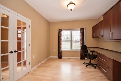 Front office with french doors