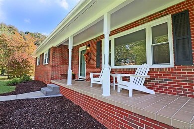 Welcoming covered front porch