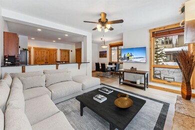 Open floor plan, living room, dining space and kit