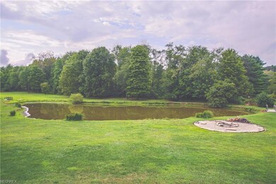 2ft x18ft pond w/ custom bridges & firepit.