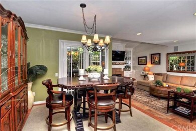 Formal dining area with lovely courtyard.