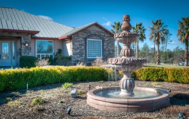 Landscaped Fountain Area