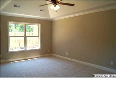 Master Bedroom is large, with vaulted ceiling