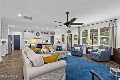 living room from window