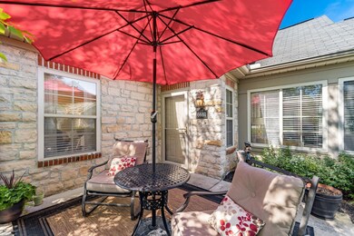 Shaded private patio