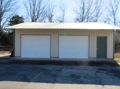 Detached garage front view