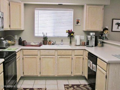 Full view of the kitchen