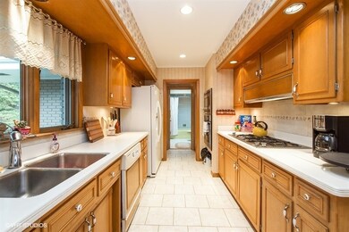 Large work area with corion countertops, Bosch bui