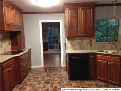 Kitchen with granite counter tops