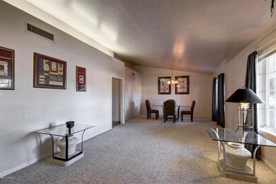 formal dining and living room vaulted