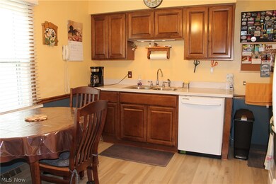Kitchen with ceiling fan, dishwasher, light wood-type flooring, a wealth of natural light, and sink