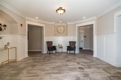 Beautifully updated entryway to lobby of building