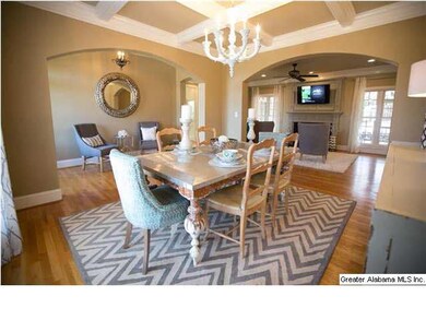 View from dining room into living room.