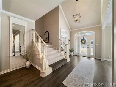 Entry with grand staircase