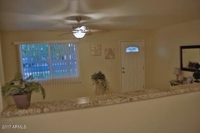 Kitchen View to Living Area
