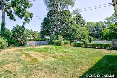 Large fenced in yard