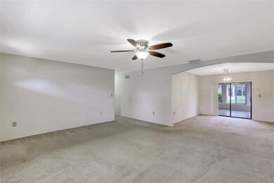 The living and formal dining area are open to one 