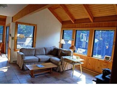 Living Room. Post and beam construction