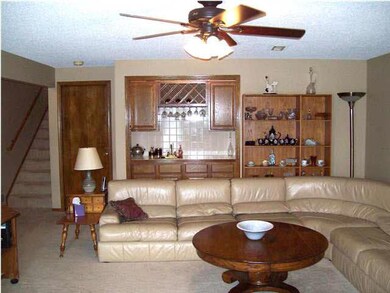 Family room with wet bar