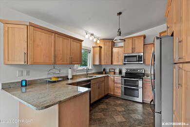Open, bright kitchen