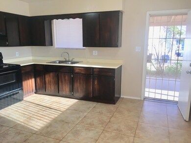 Kitchen with exit to outside