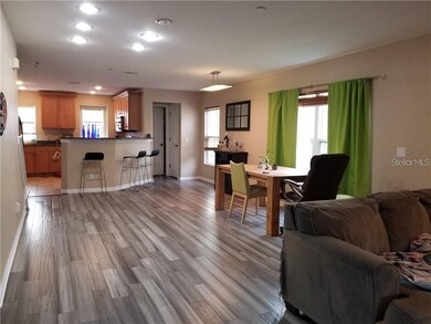 Living room, dinning room and kitchen open space c