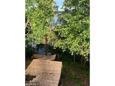 Stairs to lake