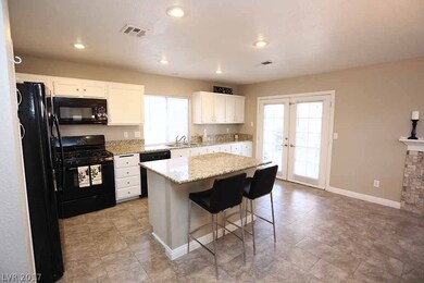 Kitchen with added island with granite, beautiful