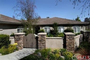 Custom designed courtyard entry, with flagstone co