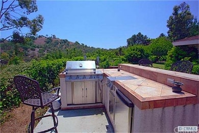 Backyard Custom BBQ and Bar overlooking panoramic 