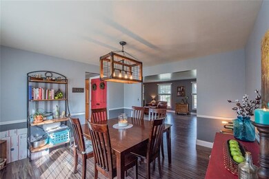 Another view of the dining room w/ access to kitch
