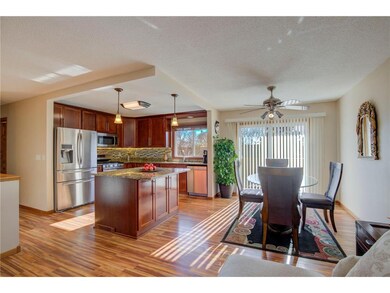 Renovation included open concept floor plan.