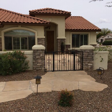 Wrought Iron Gate Entry