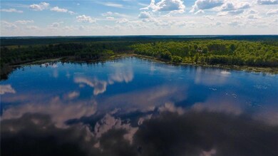 View from across lake.  Home in background.