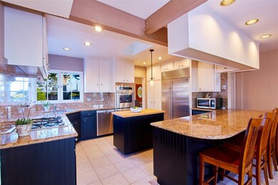 Kitchen Main House features Sub-Zero refrigerator,