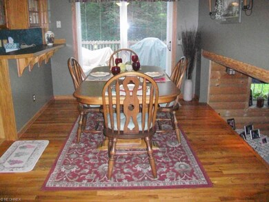 Dining area has sliders to the large Deck and back