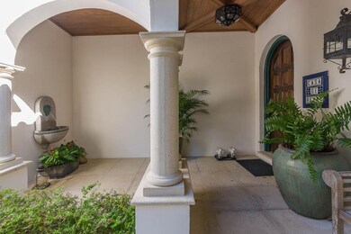 Romantic villa entry