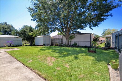 landscape yard and Storage shed