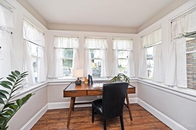 This study is on the first floor and overlooks the front yard.