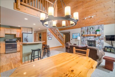 Dining then Kitchen and Living Room