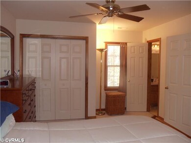 Master Bath - Master bedroom is carpeted, features