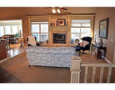Living Room. OPEN FLOOR PLAN WITH FIREPLACE!
