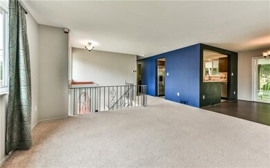 Open floor plan-living room to dining room.
