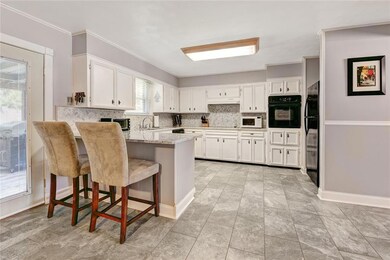 Kitchen with eat-in area.