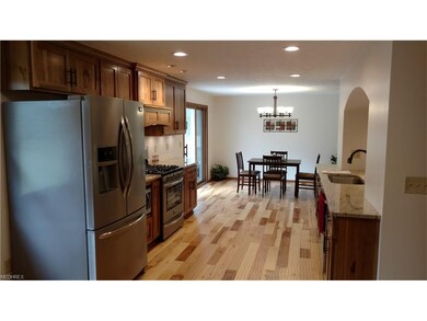Sliding door flows Dining Room onto back deck.